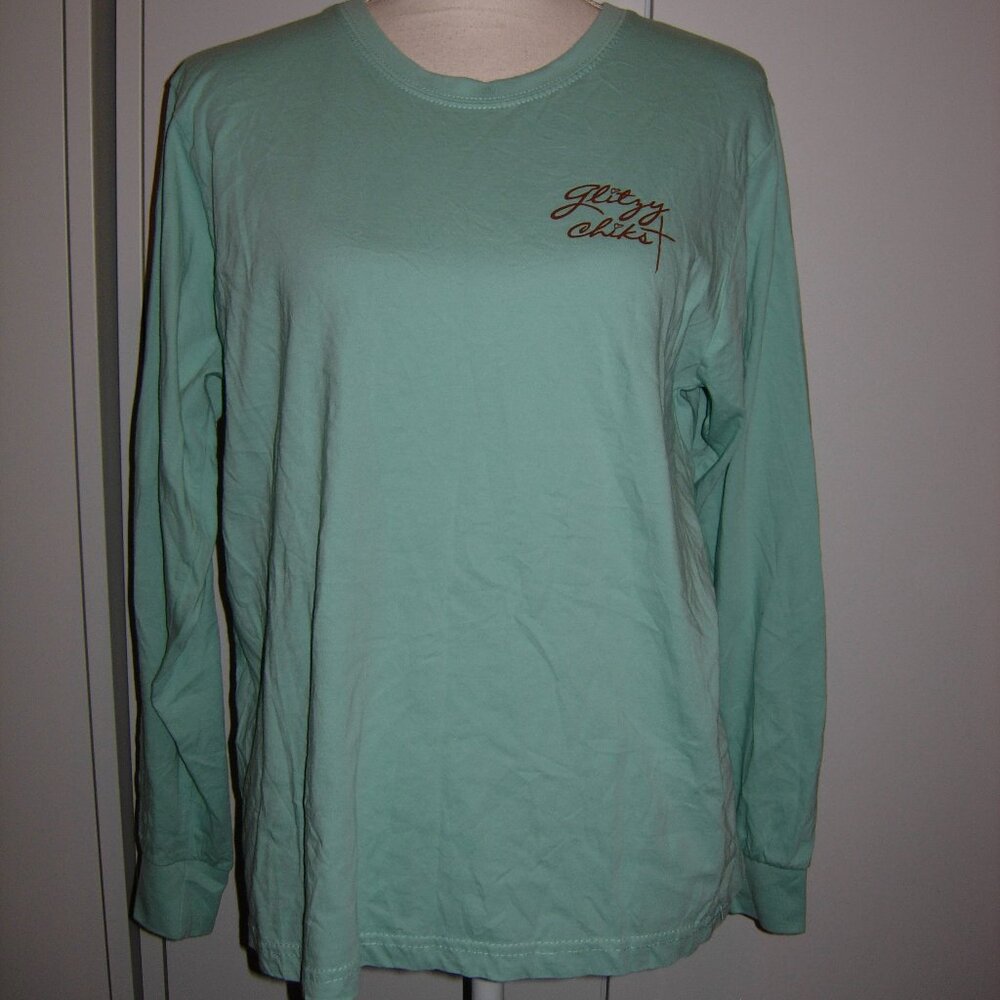 Southern Spirit Blue Faith Over Fear Long Sleeve T-Shirt S